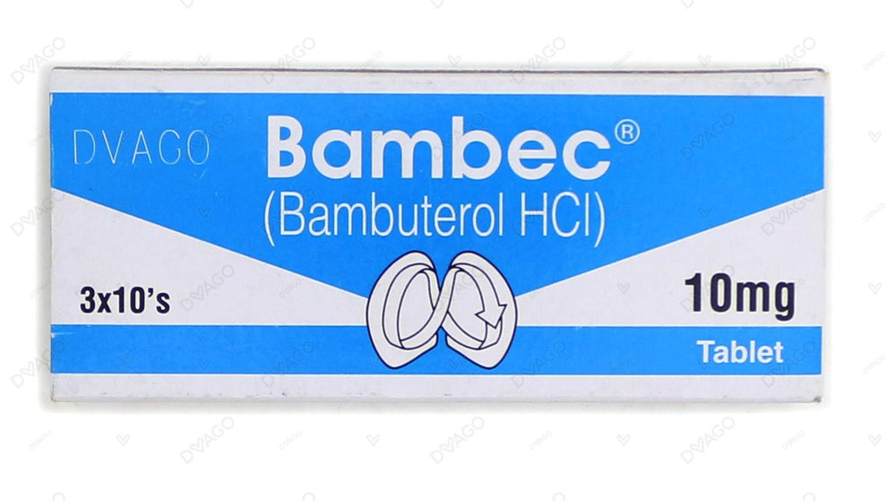Bambec Tablets 10mg (1 Strip = 10 Tablets)