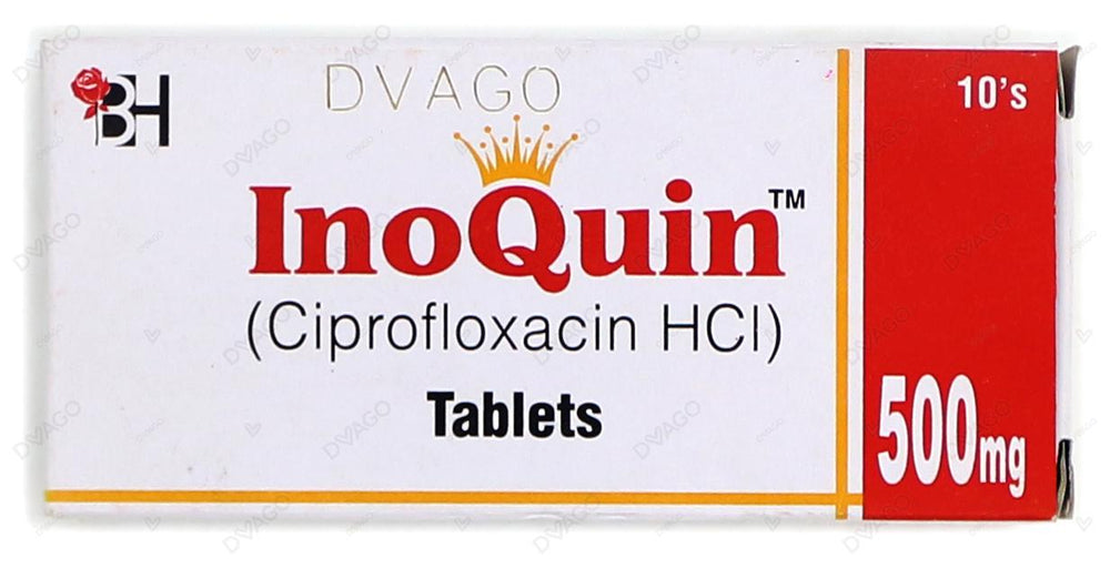 Inoquin Tablets 500mg (1 Box = 2 Strips) (1 Strip = 5 Tablets)