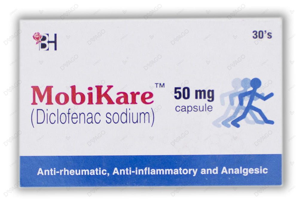 Mobikare Capsules 50mg (1 Strip = 5 Capsules)