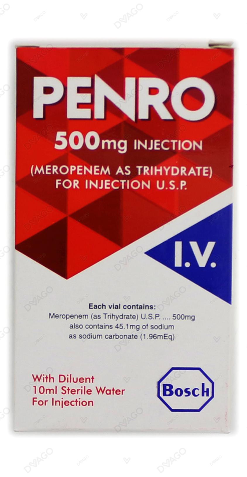 Penro Iv Injection 500mg (1 Box = 1 Injection)
