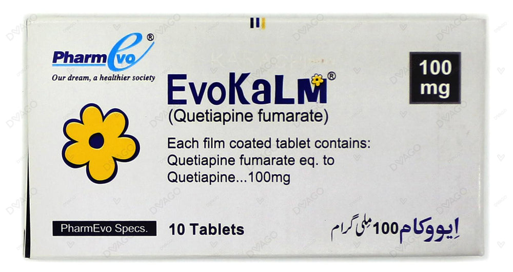 Evokalm Tablets 100mg (1 Box = 1 Strip)(1 Strip = 10 Tablets)