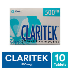 Claritek Tablets 500mg (1 Box = 1 Strip)(1 Strip = 10 Tablets)