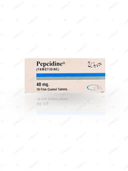 Pepcidine Tablets 40mg (1 Box = 1 Strip)(1 Strip = 10 Tablets)