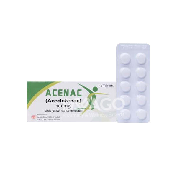 Acenac Tablets 100mg (1 Box = 3 Strips) (1 Strip = 10 Tablets)