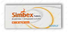 Simbex Tablets 10mg/10mg (1 Box = 1 Strip)(1 Strip = 10 Tablets)
