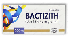 Bactizith Capsules 500mg (1 Box = 1 Strip)(1 Strip = 3 Capsules)