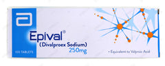 Epival Tablets 250mg (1 Box = 10 Strips) (1 Strip = 10 Tablets)