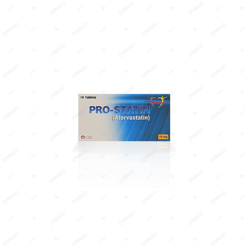 Pro-Statin Tablets 10mg (1 Box = 1 Strip)(1 Strip = 10 Tablets)