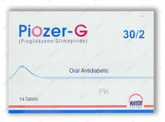Piozer-G Tablets 30mg/2mg (1 Strip = 7 Tablets)