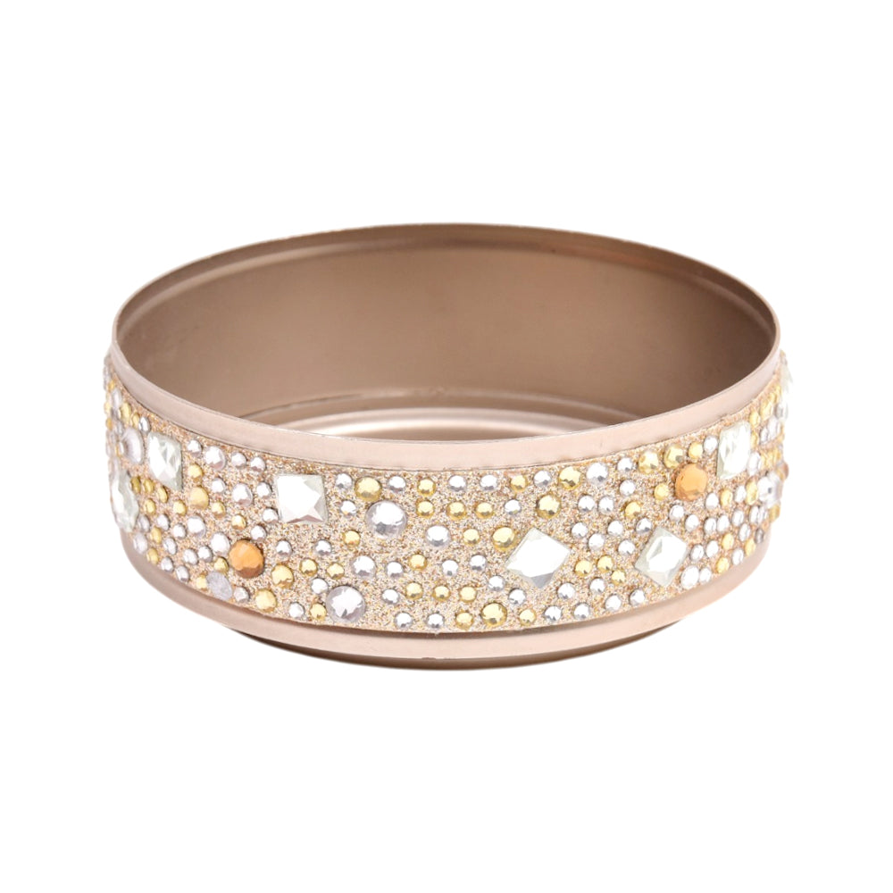 BBW SILVER WITH WHITE & YELLOW CRYSTAL STONES Default Title - MamasJan Makeup