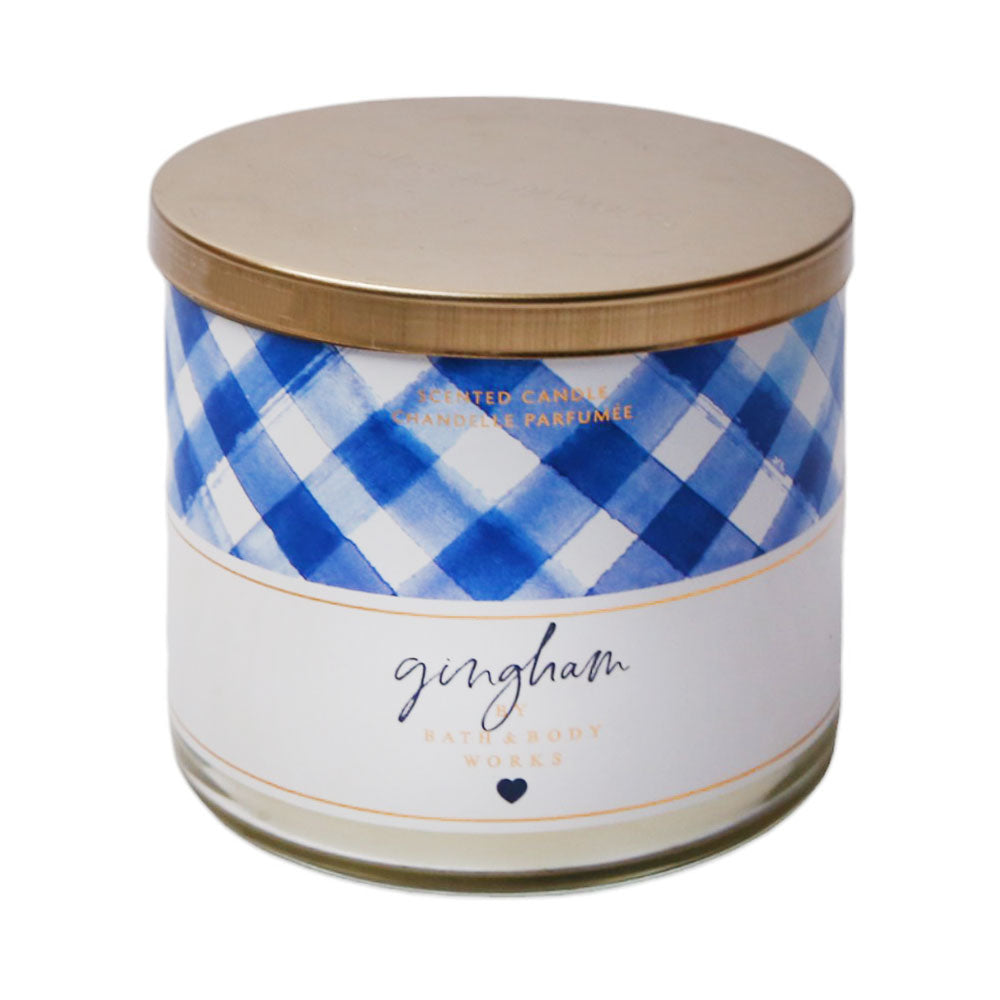 BBW GINGHAM SCENTED CANDLE 411G Default Title - MamasJan Makeup