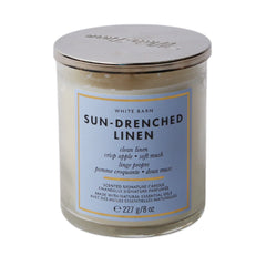 BBW SINGLE WICK CANDLE SUN-DRENCHED LINEN 227 G Default Title - MamasJan Makeup