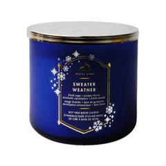 BATH & BODY WORKS CANDLE 3 WICK SWEATER WEATHER 411G Default Title - MamasJan Makeup