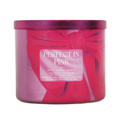 BATH & BODY WORKS CANDLE 3 WICK PERFECT N PINK 411 G Default Title - MamasJan Makeup