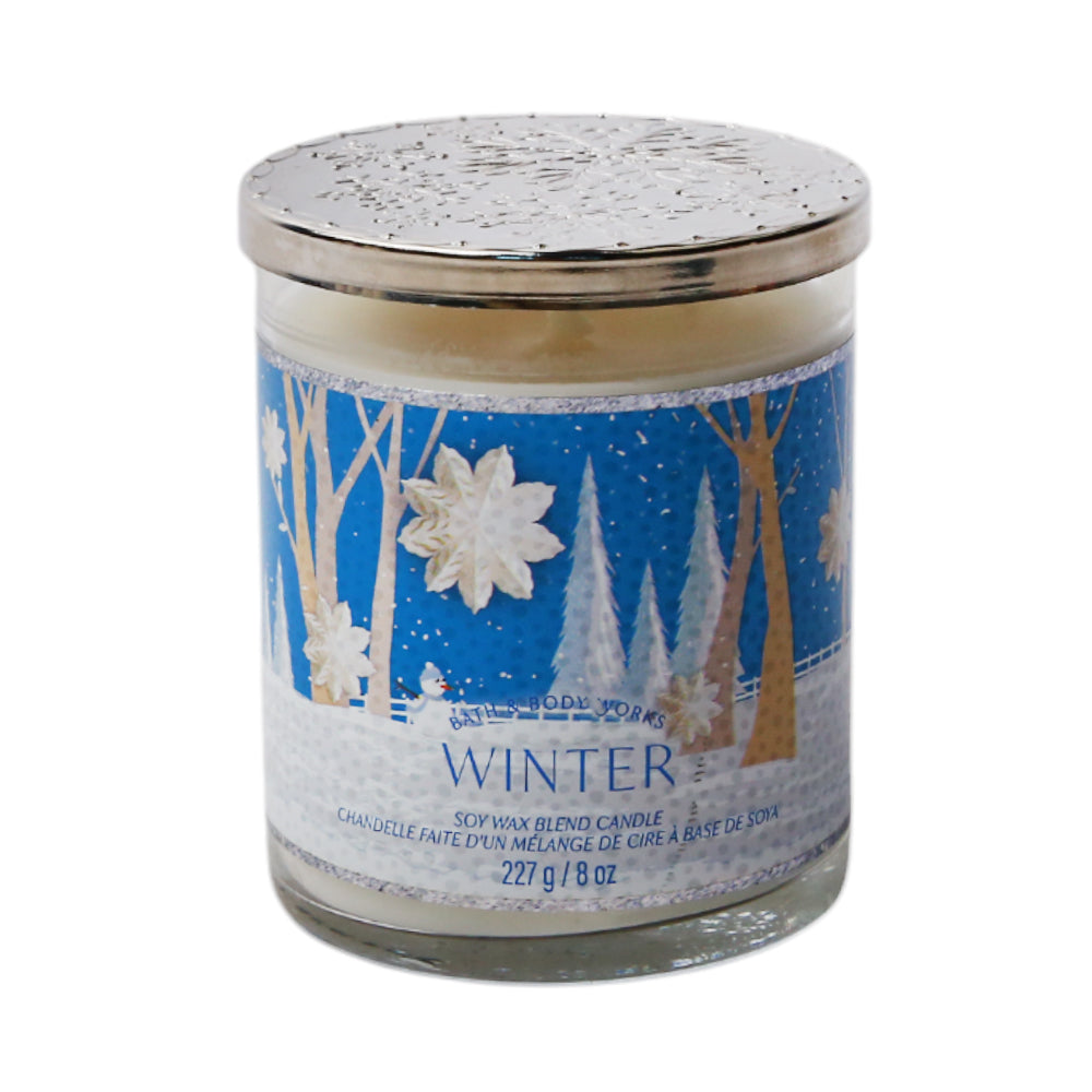 BBW SINGLE WICK CANDLE WINTER 227G Default Title - MamasJan Makeup