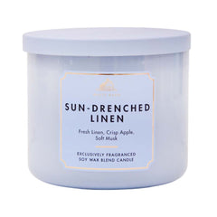 BATH AND BODY WORKS SUN-DRENCHED LINEN CANDLE 411G Default Title - MamasJan Makeup