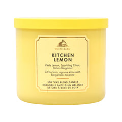 BBW 3 WICK CANDLE KITCHEN LEMON 411 G Default Title - MamasJan Makeup