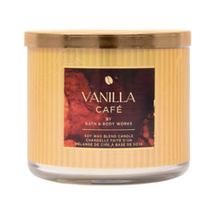 BBW 3 WICK CANDLE VANILLA CAFE 411 G Default Title - MamasJan Makeup