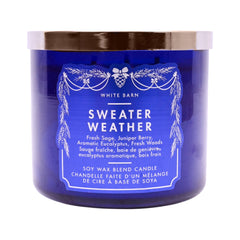 BATH & BODY WORKS SWEATER WEATHER 3 WICK 411 GM Default Title - MamasJan Makeup