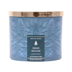 BBW 3 WICK CANDLE FRESH BALSAM 411G Default Title - MamasJan Makeup