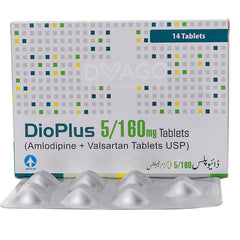 Dioplus Tablets 5/160mg (1 Box = 2 Strips) (1 Strip = 7 Tablets)