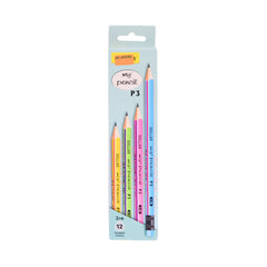PT-333 P3 DOLLAR MY PENCIL 2HB 12PC PACK ASST Default Title - MamasJan Toys