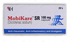 Mobikare SR Capsules 100mg (1 Box = 4 Strips) (1 Strip = 5 Capsules)