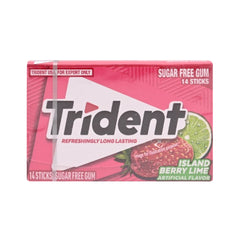 TRIDENT BUBBLE GUM STRAWBERRY 14 STICKS Default Title - MamasJan Grocery Food