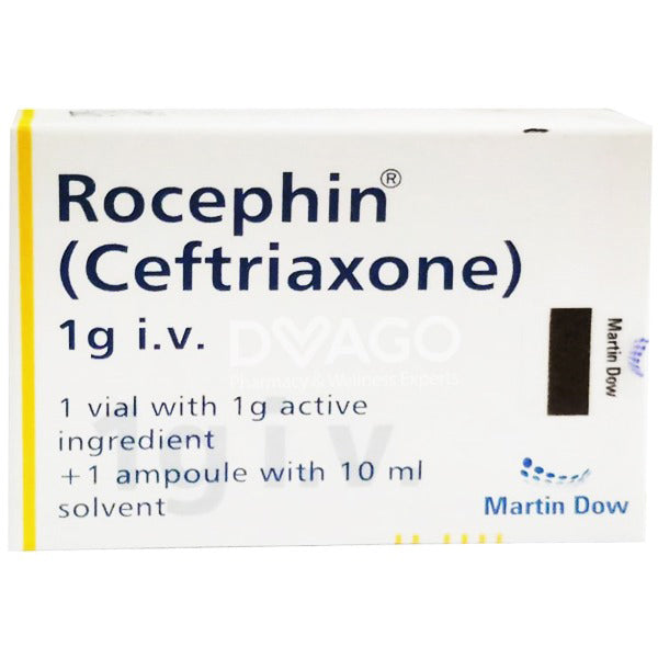 Rocephin Iv Injection 1g (1 Box = 1 Injection)