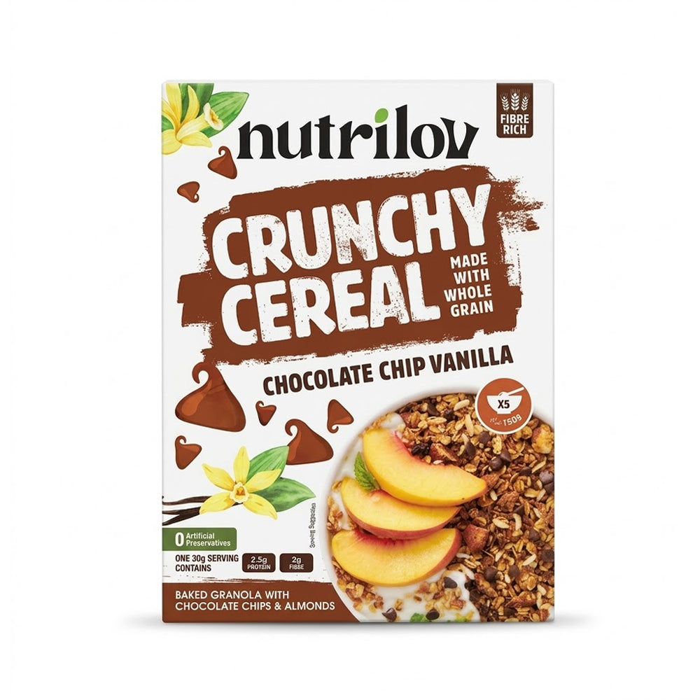 NUTRILOV CRUNCHY CEREAL CHOCOLATE CHIP VANILLA 150 GM Default Title - MamasJan Grocery
