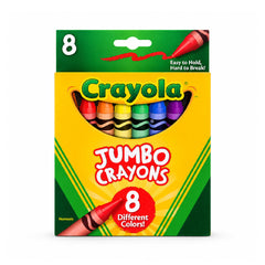 520389 CRAYOLA CRAYONS 8CT JUMBO REG Default Title - MamasJan Toys