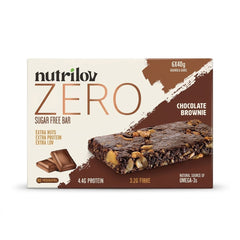 NUTRILOV ZERO CHOCOLATE BROWNIE 40G X 6 BARS Default Title - MamasJan Grocery Food