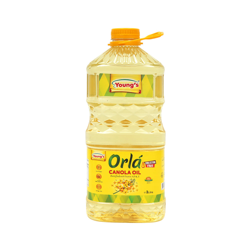 YOUNGS ORLA CANOLA OIL BOTTLE 3 LTR Default Title - MamasJan Grocery