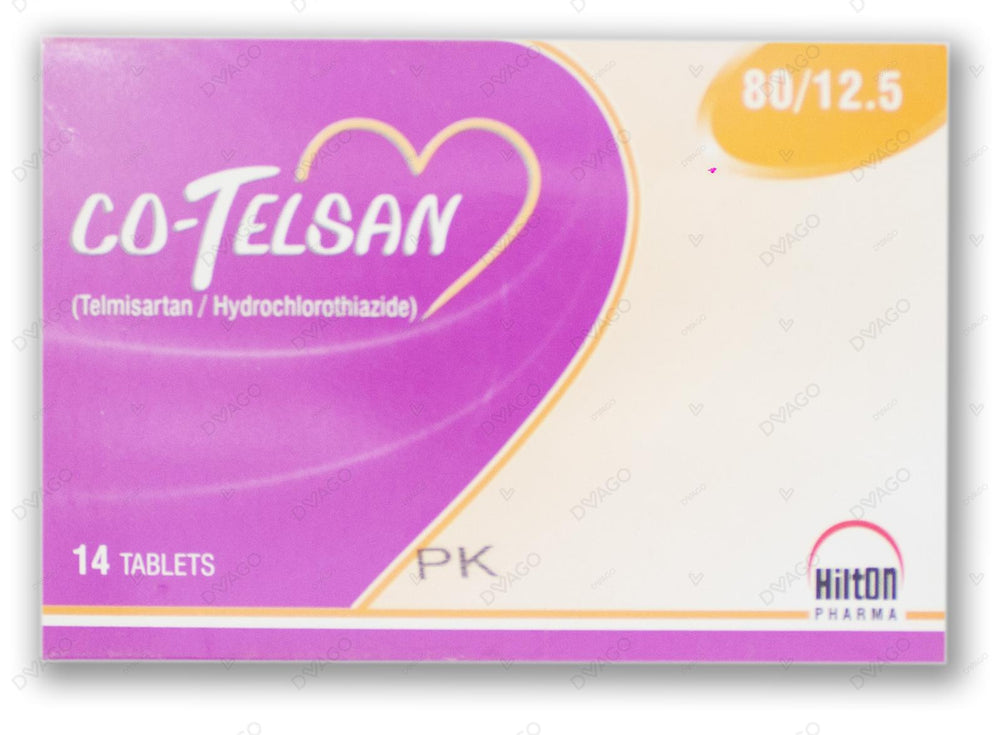 Co-Telsan Tablets 80/12.5mg (1 Strip = 7 Tablets)