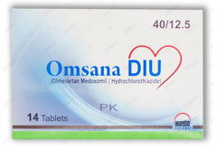 Omsana-DIU Tablets 40mg/12.5mg (1 Box = 1 Strip)(1 Strip = 14 Tablets)