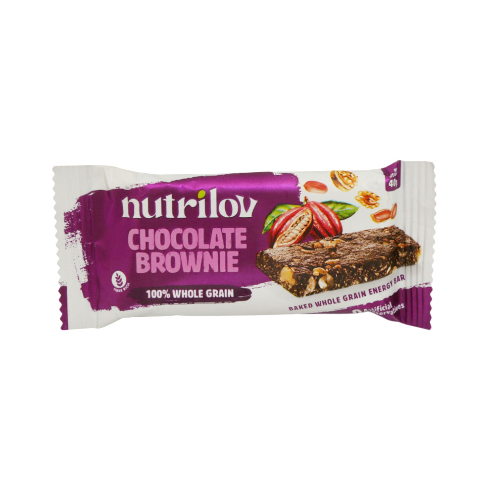 NUTRILOV CHOCOLATE BROWNIE GRANOLA BAR 45G Default Title - MamasJan Grocery Food