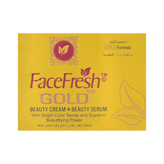 FACE FRESH GOLD BEAUTY CREAM +SERUM 3ML 23 GM Default Title - MamasJan skincare