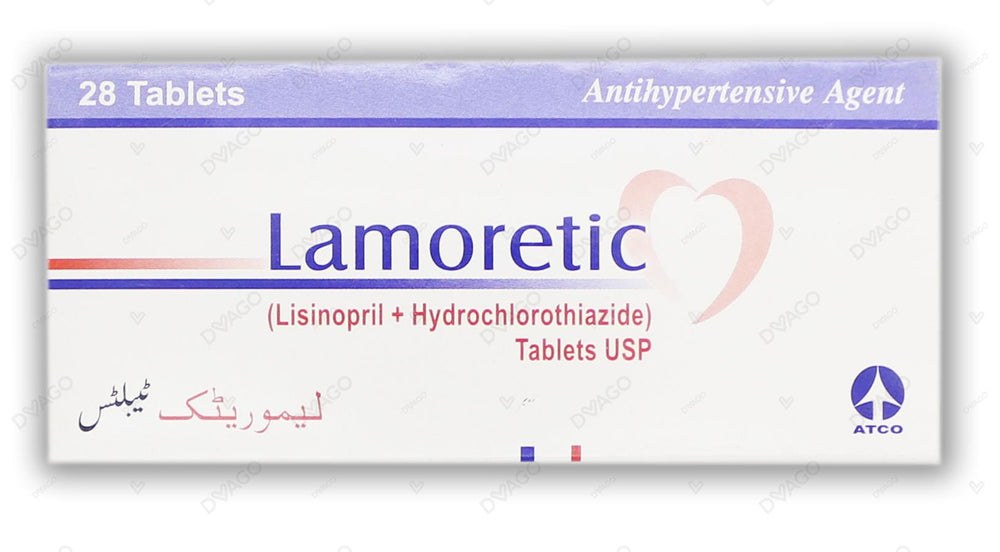 Lamoretic Tablets 20/12.5mg (1 Strip = 14 Tablets)