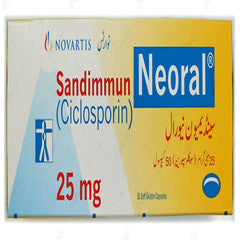 Sandimmun Neoral Capsules 25mg (1 Strip = 5 Capsules)