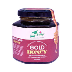 LIFESTYLE GOLD HONEY JAR 250 GM Default Title - MamasJan GroceryFoods