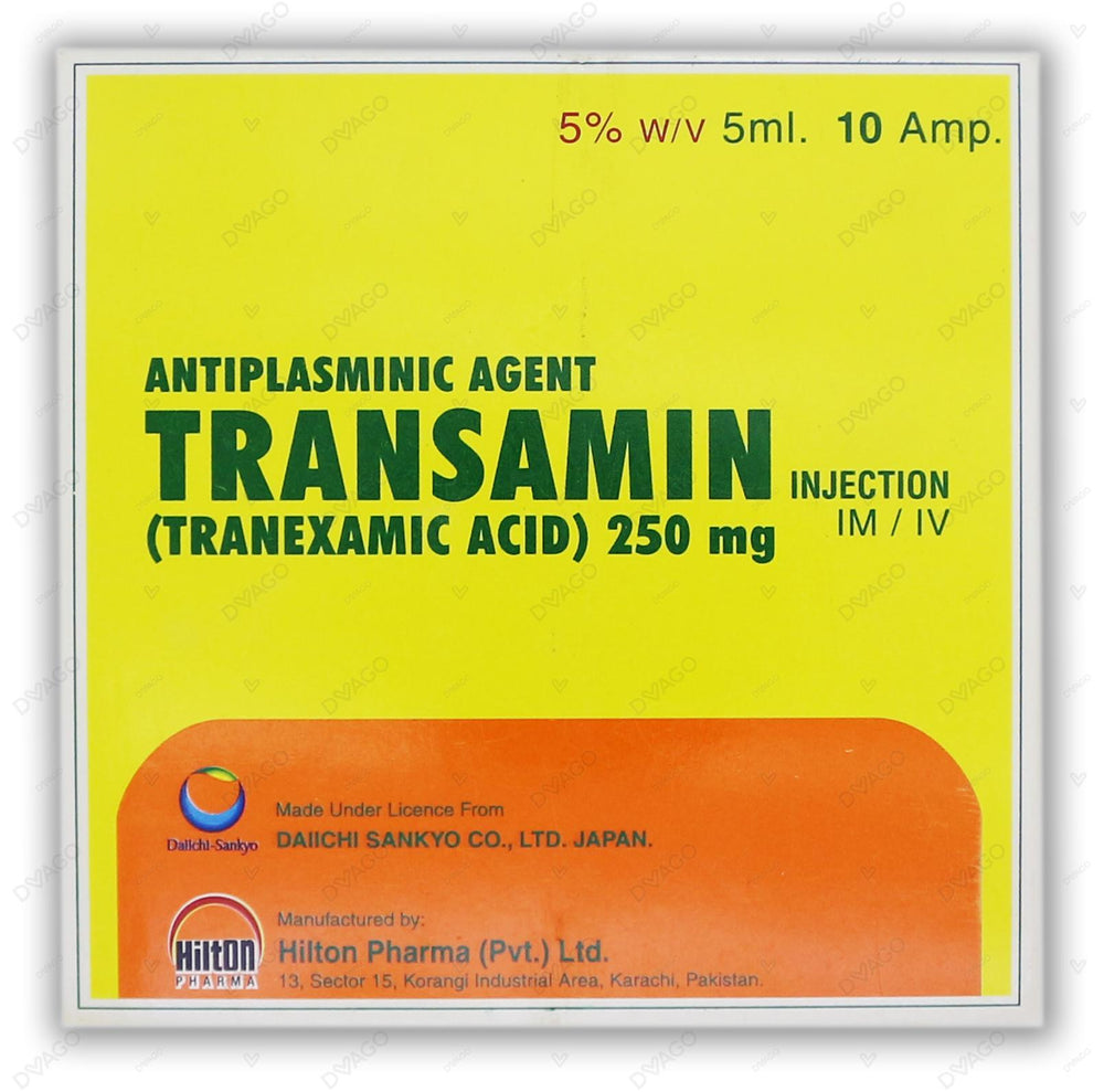 Transamin Im/Iv Injection 250mg 5ml (1 Box = 10 Ampoules)