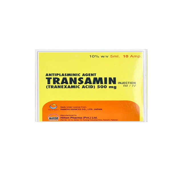 Transamin Im/Iv Injection 500mg 5ml (1 Box = 10 Ampoules)