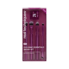 REAL TECHNIQUE EYE CONIC ESSENTIALS 4PC BRUSH& SHARPNER Default Title - MamasJan Makeup