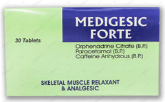 Medigesic Forte Tablets 50mg/650mg (1 Box = 3 Strips) (1 Strip = 10 Tablets)