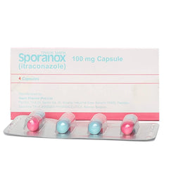 Sporanox Capsules 100mg (1 Box = 1 Strip)(1 Strip = 4 Capsules)