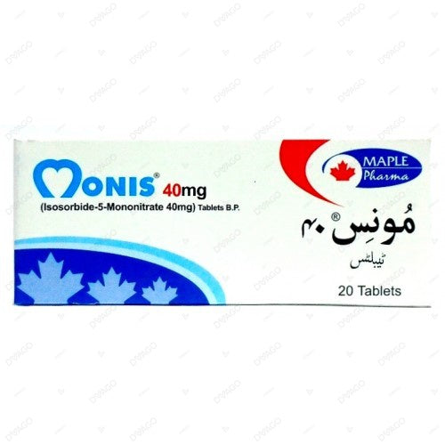 Monis Tablets 40mg (1 Box = 2 Strips) (1 Strip = 10 Tablets)
