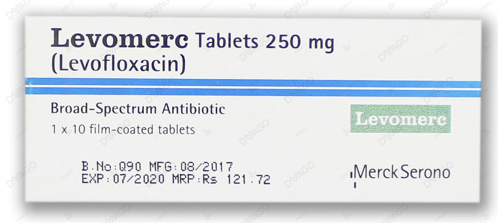 Levomerc Tablets 250mg (1 Box = 1 Strip)(1 Strip = 10 Tablets)
