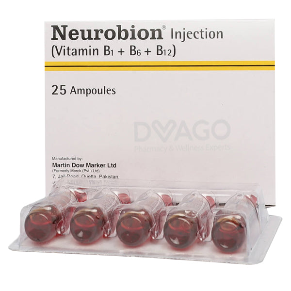 Neurobion Injection 3 ml (1 Box = 25 Ampoules)