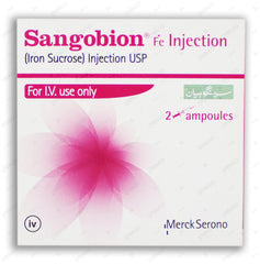 Sangobion Fe Iv Injection 100mg (1 Box = 2 Injections)