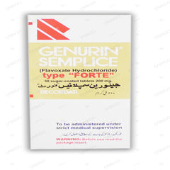 Genurin Forte Tablets 200mg (1 Box = 3 Strips) (1 Strip = 10 Tablets)